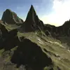 Heightmap terrain background image