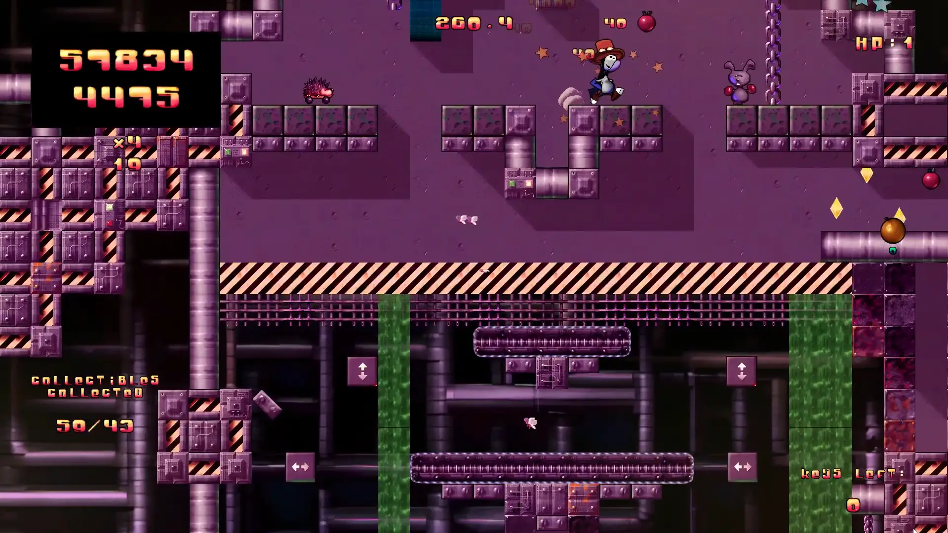 Exponaut - Nonlinearity and strategic scoring based platformer hero image