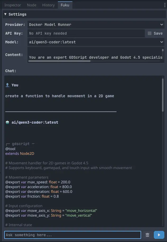 Fuku - AI Assistant for Godot hero image