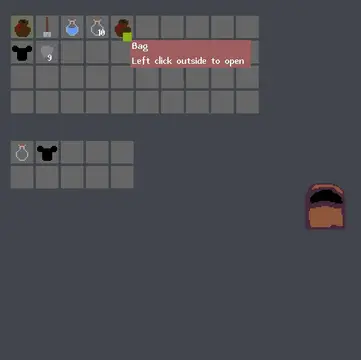 Inventory Demo with bags and chests background image