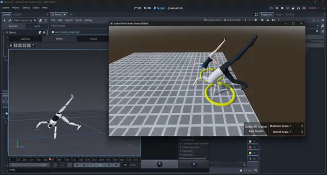 Godot XR Axis Studio Tracker Demo background image