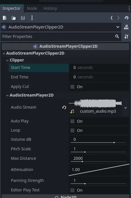 Audio Stream Player Clipper 2D hero image