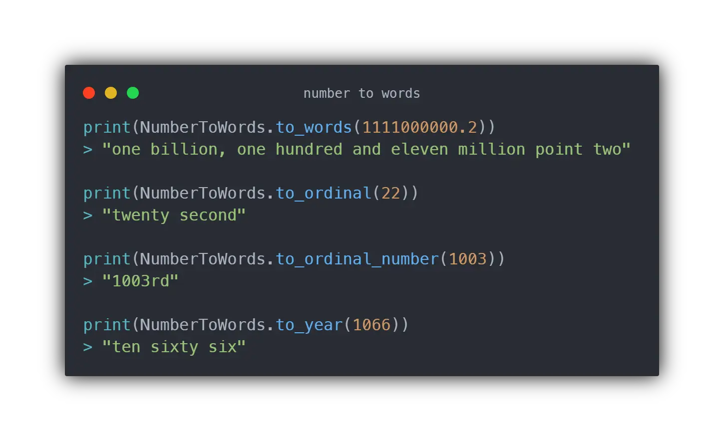 Number To Words hero image