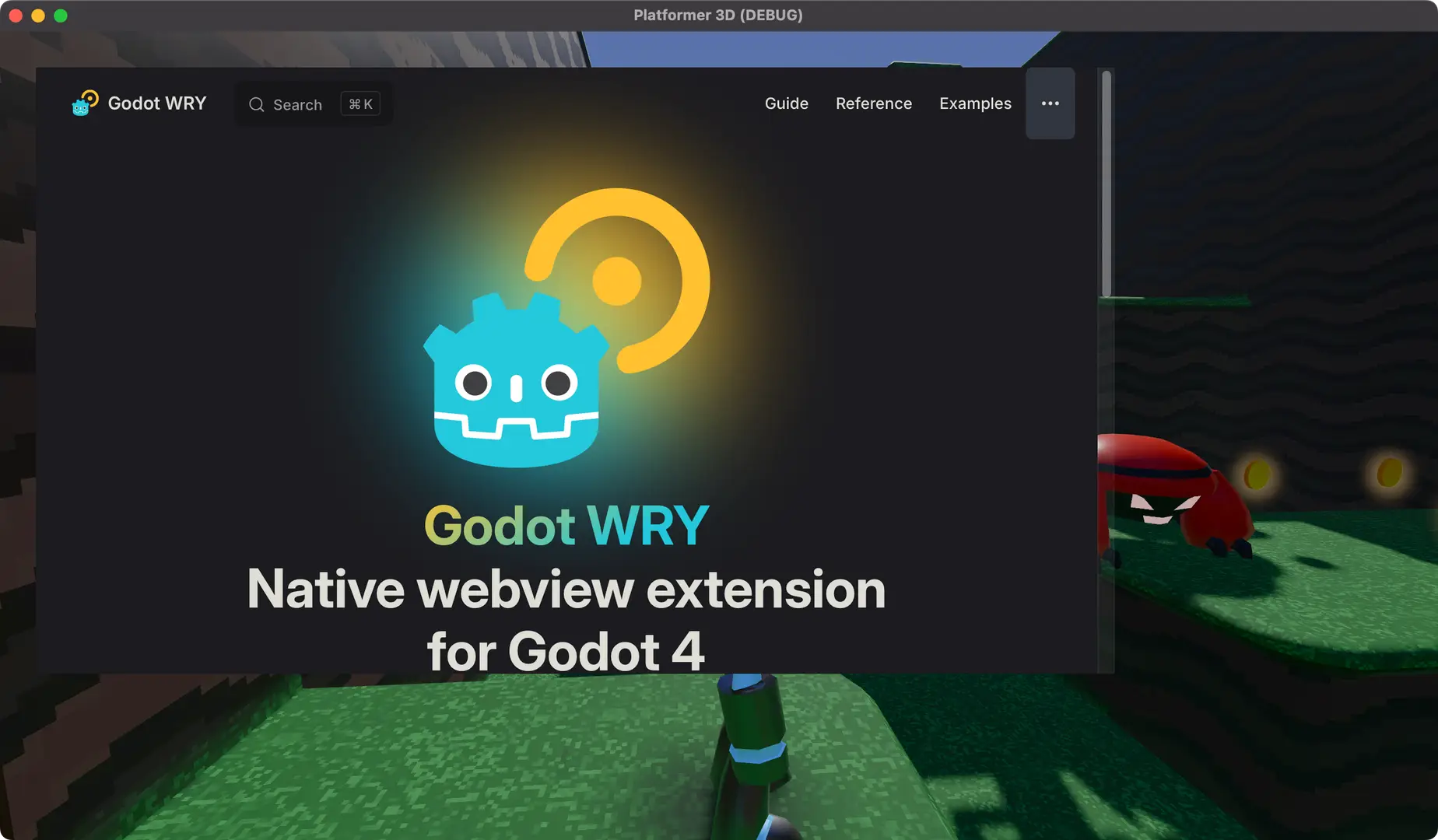 Godot WRY — UI with HTML, CSS and JS hero image
