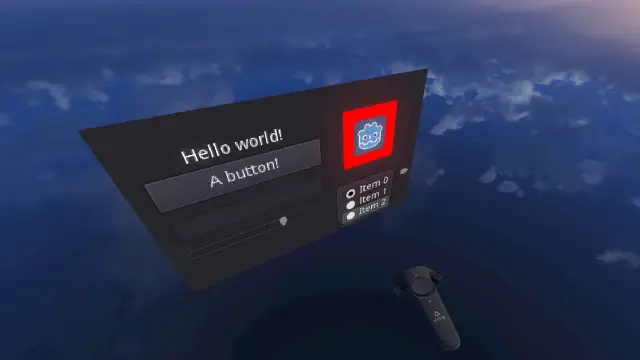 GUI in VR Demo background image