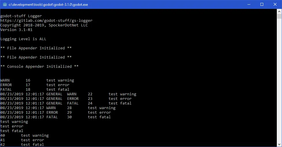 Godot-Stuff Logger 3.4 hero image
