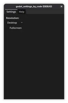 settings by code (gdscript) preview image
