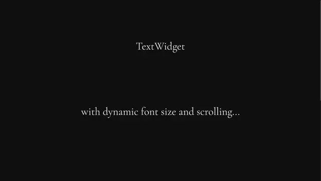 TextWidget thumbnail image