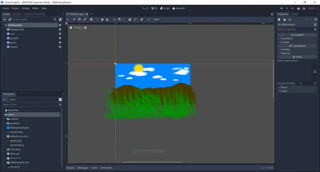 Godot KRA/PSD importer thumbnail image