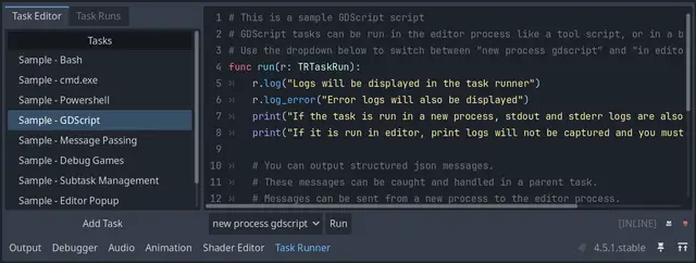 Godot Task Runner thumbnail image