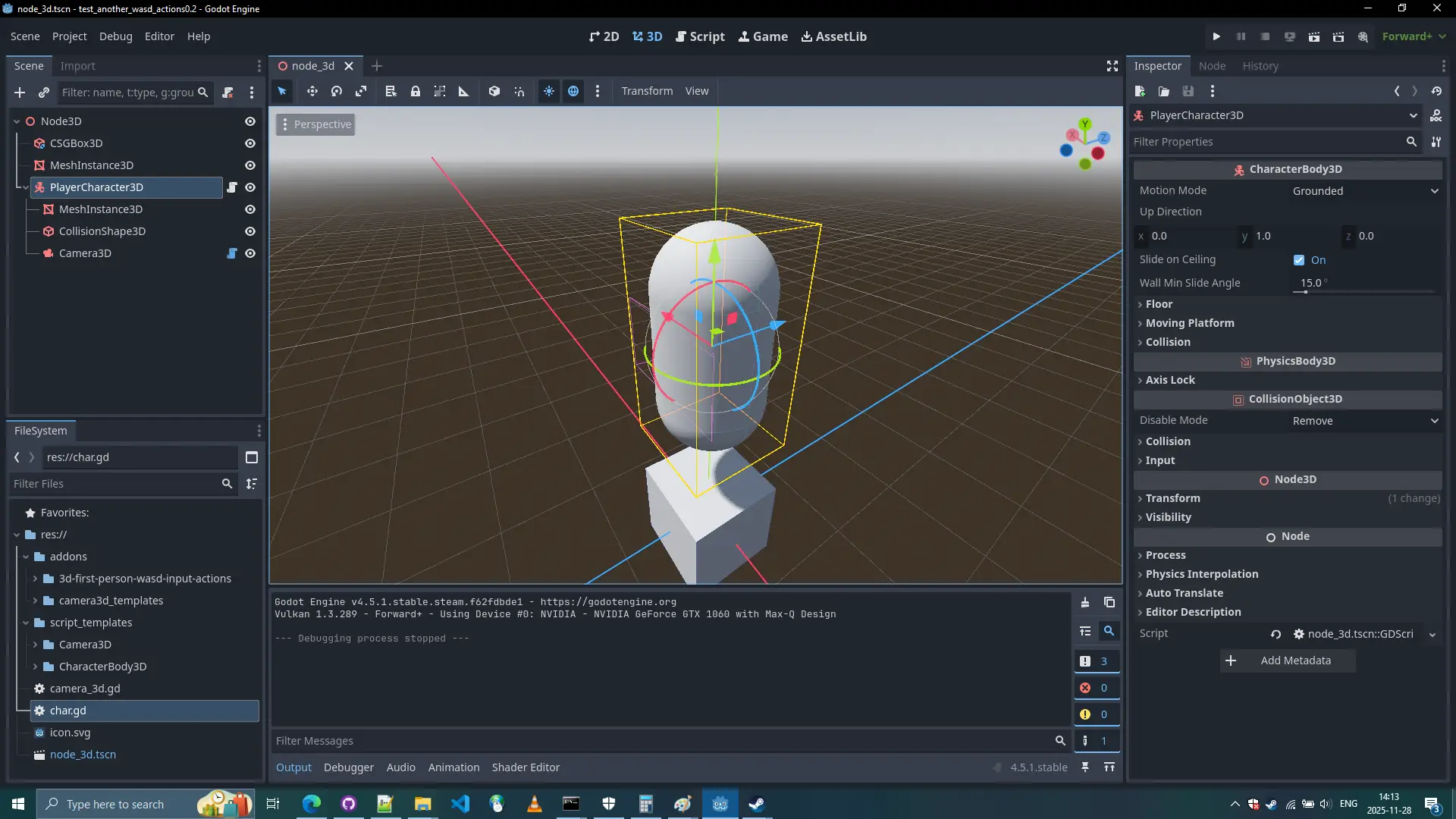 Node: PlayerCharacter3D hero image