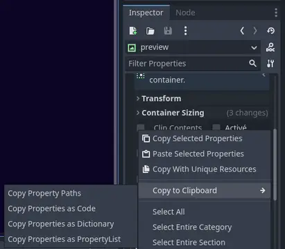DarkPeace's SuperSpector : Improve the Godot inspector preview image
