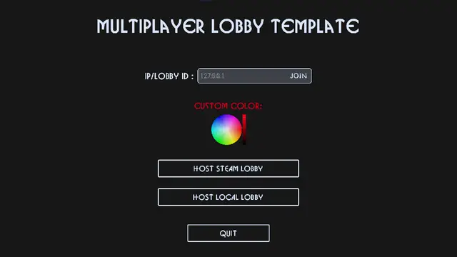 Steam or Local Multiplayer Lobby Template thumbnail image