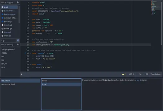 GDScript Interfaces addon thumbnail image