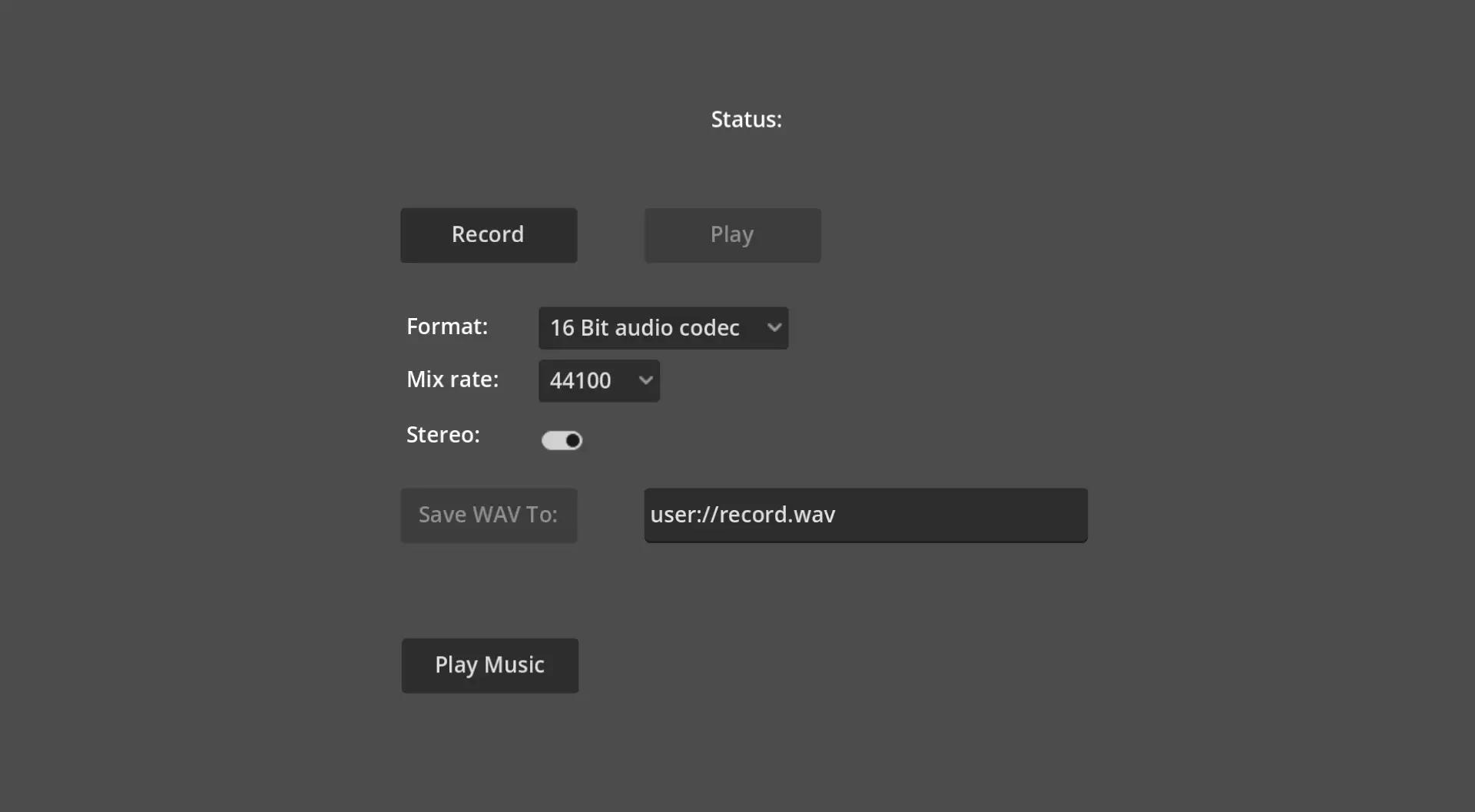 Audio Microphone Record Demo hero image