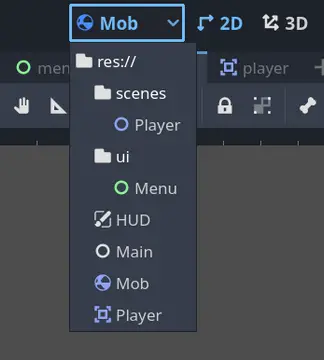 Scene selector preview image