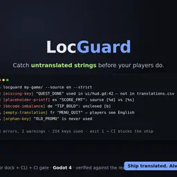 LocGuard Lite — localization checker hero image