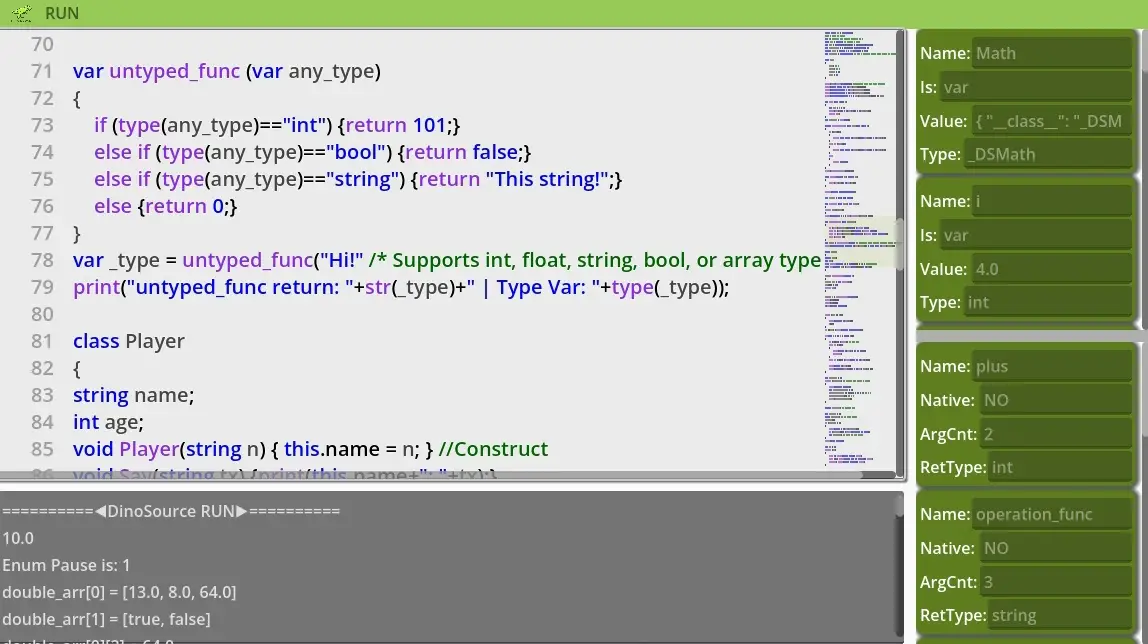 DinoSource - Programming language hero image