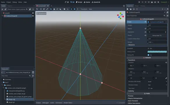 ConvexConeShape3D preview image