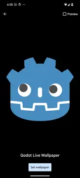 Godot Android Live Wallpaper background image