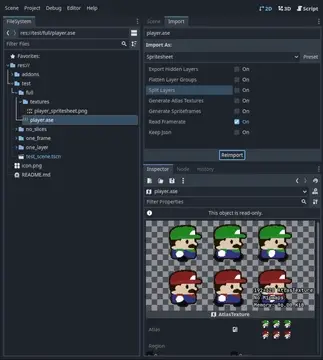 Aseprite Spritesheet Importer thumbnail image