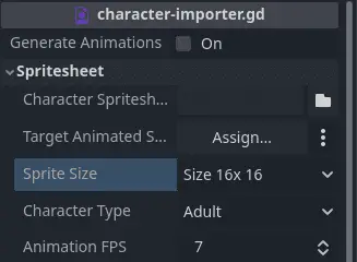 Character generator importer tool thumbnail image