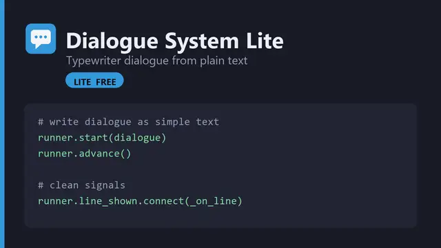 Dialogue System Lite preview image