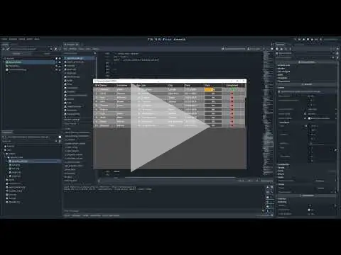 Godot Dynamic Data Table thumbnail image