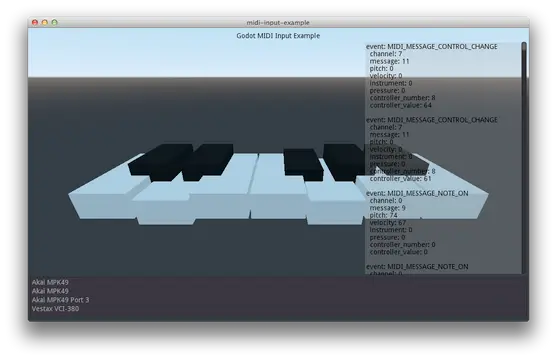 Godot MIDI Input example background image
