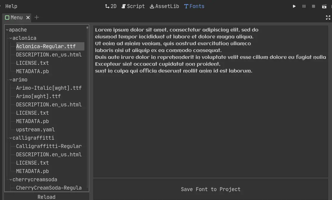 Google Fonts Explorer for Godot hero image