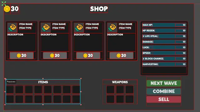 UI Outline background image