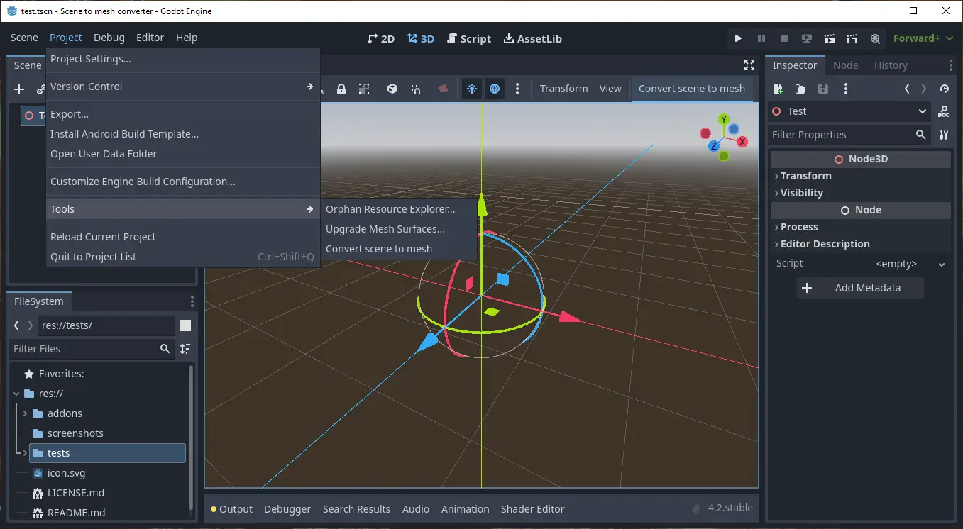 Scene to mesh converter hero image