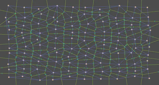 GDScript Delaunay + Voronoi background image