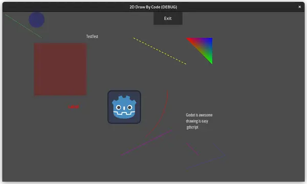 2D drawing by code (gdscript) background image