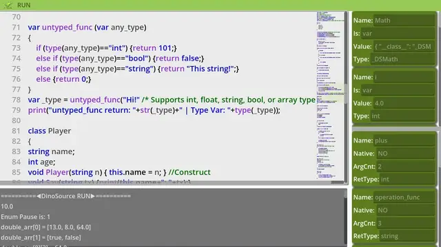 DinoSource - Programming language preview image