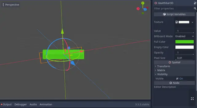 Healthbar / progressbar for 3D preview image