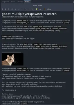 UI: Godot Editor Notes background image