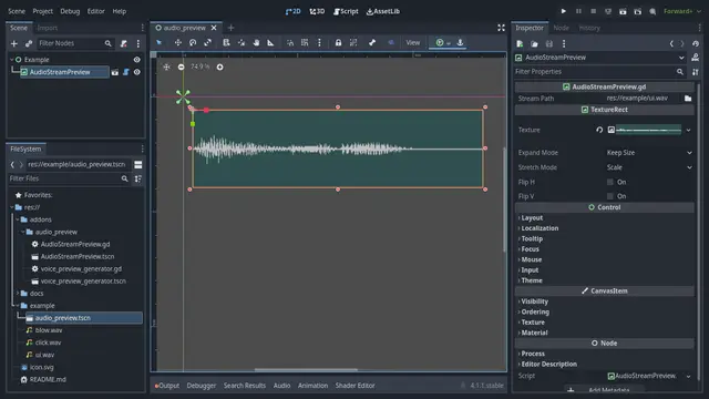 AudioStreamPreview preview image