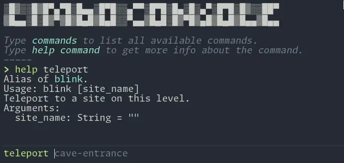 LimboConsole: in-game dev console hero image