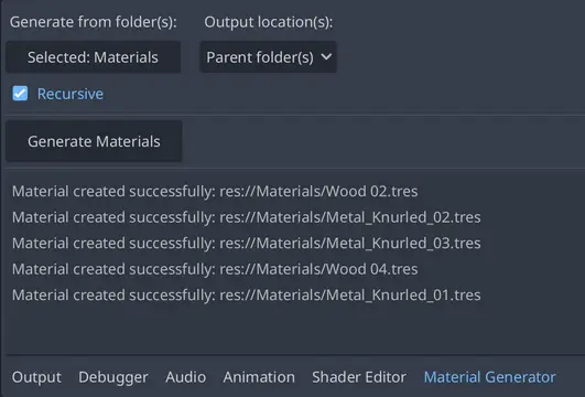 TRES Material Generator preview image