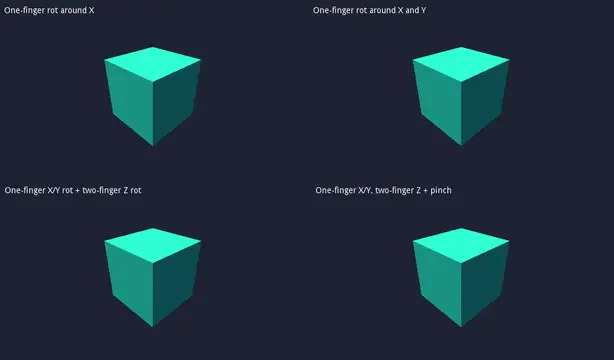 Multitouch Cubes Demo background image