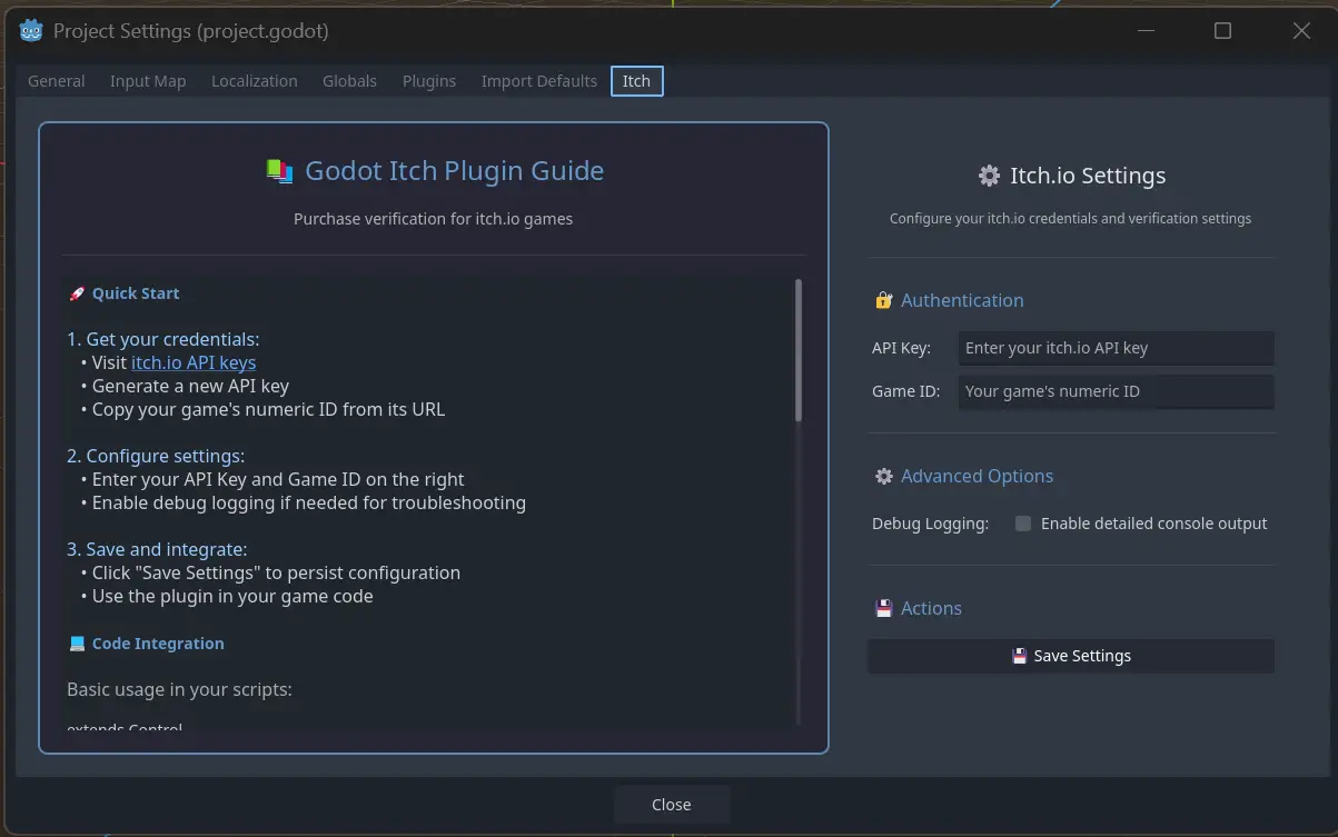 Godot Itch hero image