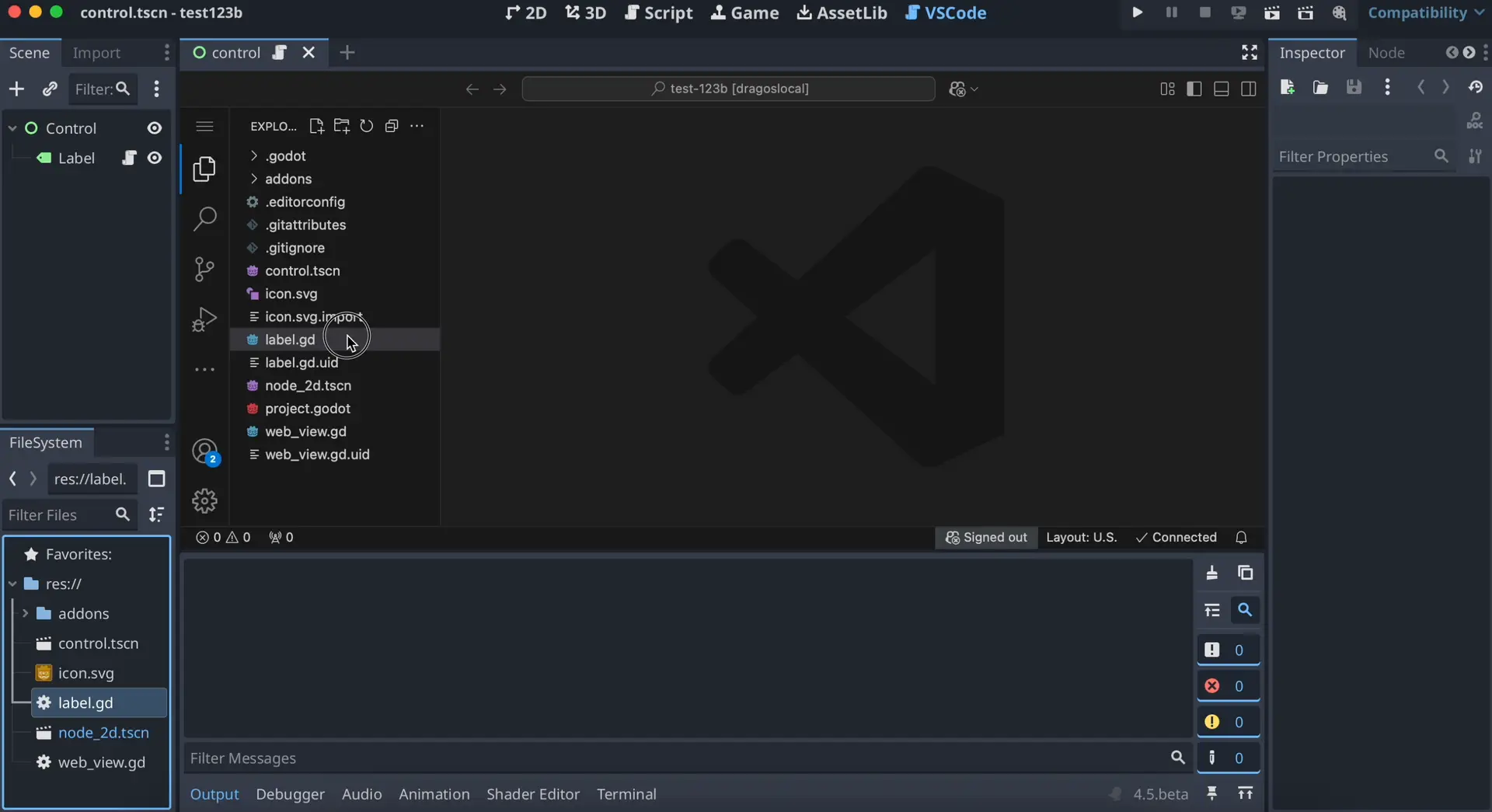 Godot VSCode hero image