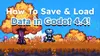 Save & Load background image