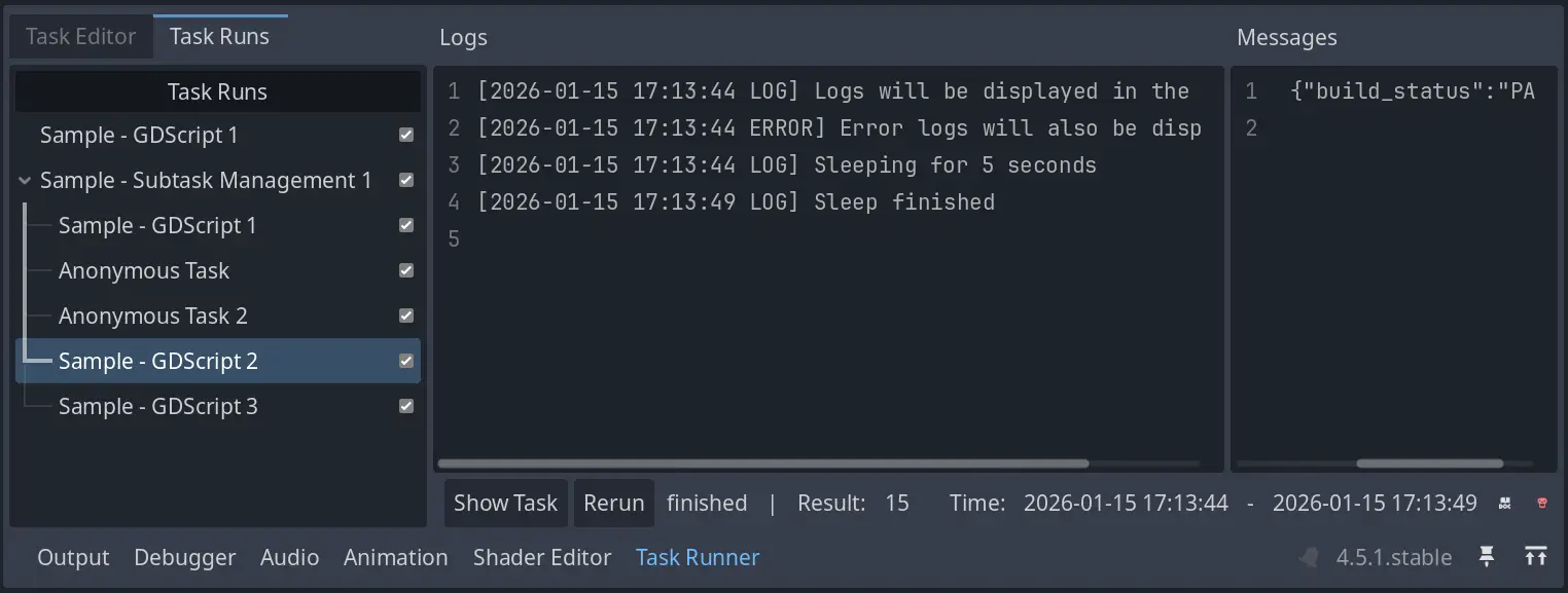 Godot Task Runner hero image