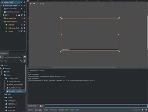 Ruake In-Game Console with Scene Tree + In Editor REPL thumbnail image