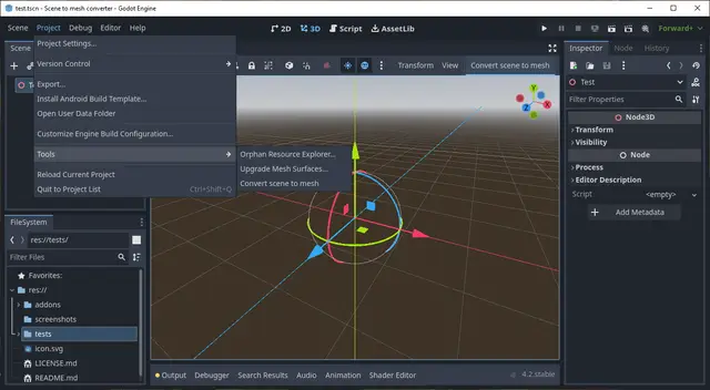 Scene to mesh converter thumbnail image