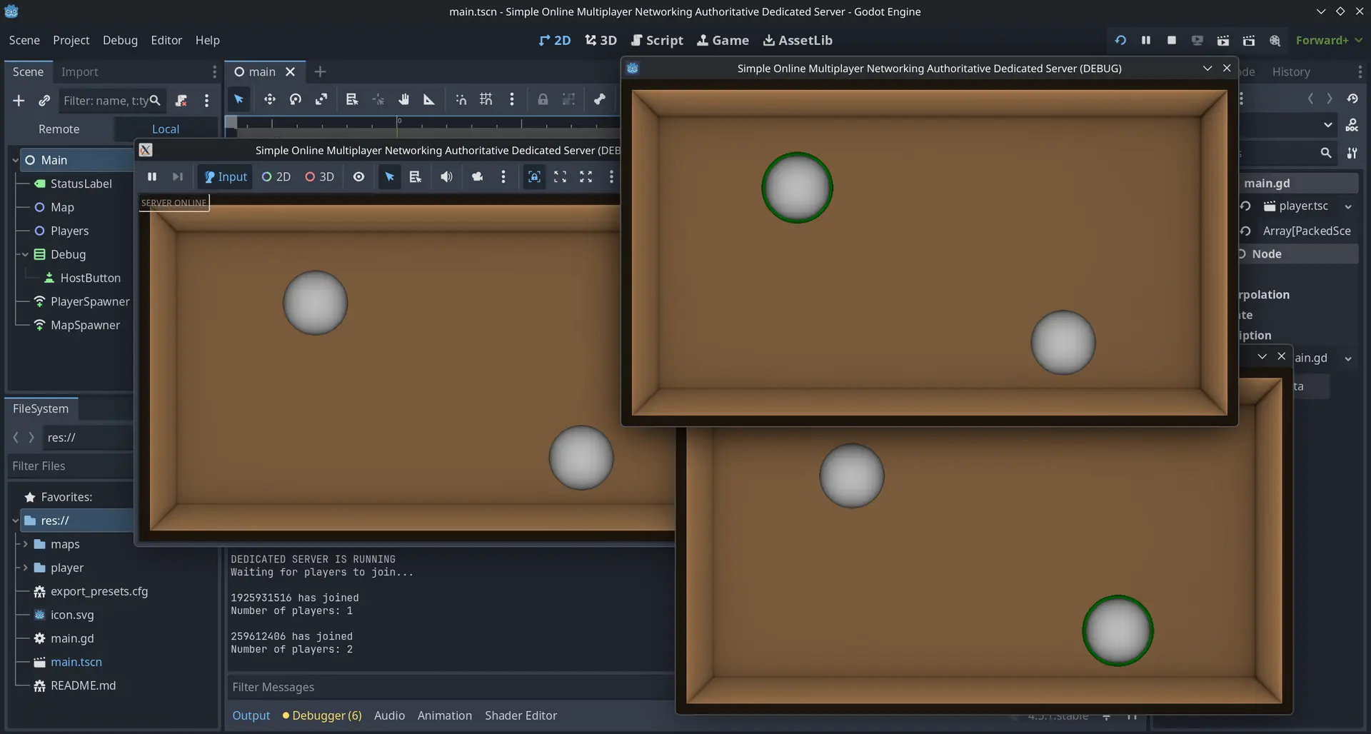 Simple Online Multiplayer Networking Authoritative Dedicated Server hero image