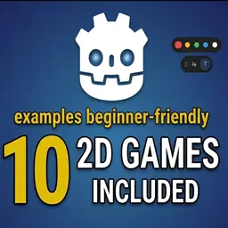 Godot 4 2D Starter Bundle: 10 Mini-Game Templates & Beginner-Friendly hero image