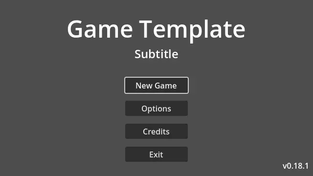 Maaack's Minimal Game Template hero image